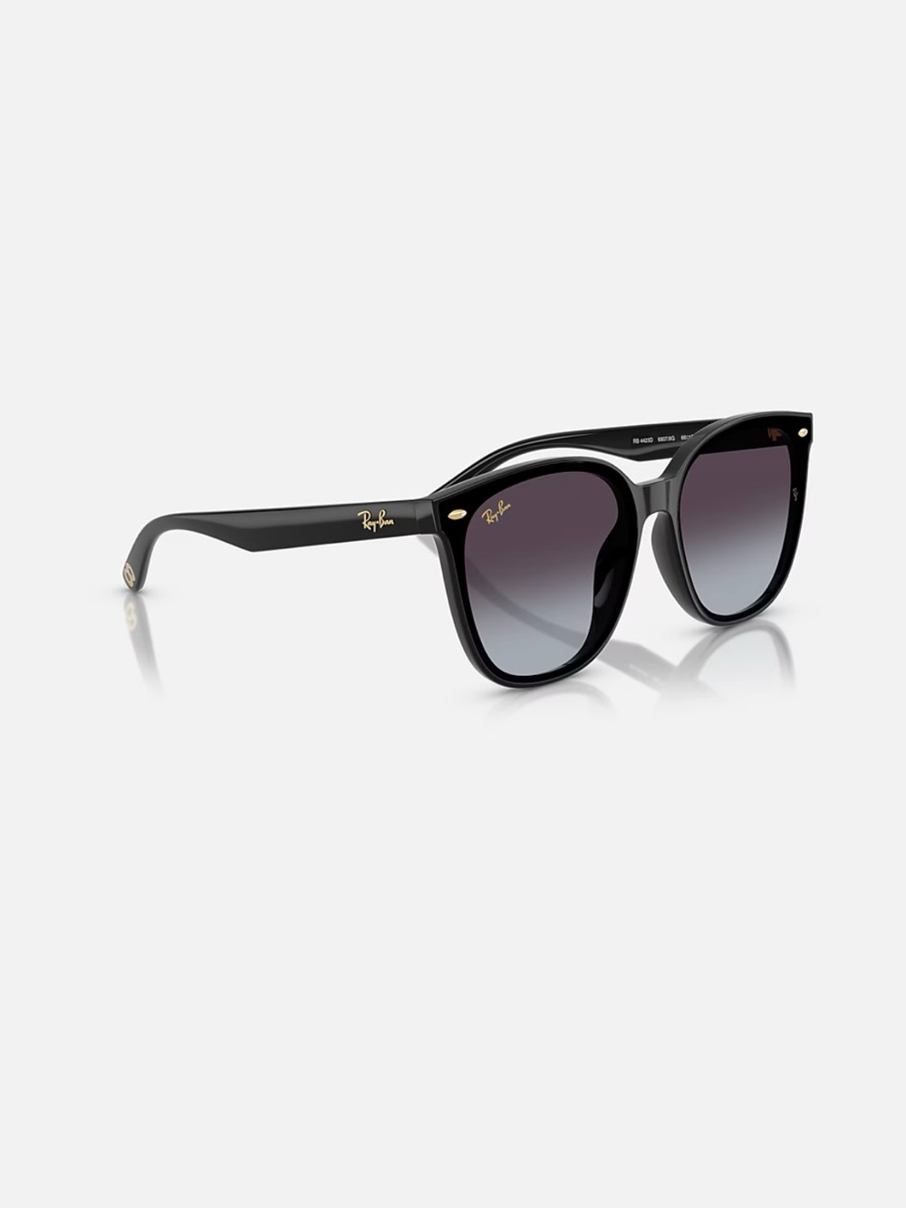 Ray-Ban Black Frame Gradient Gray Lens Women’s Sunglasses